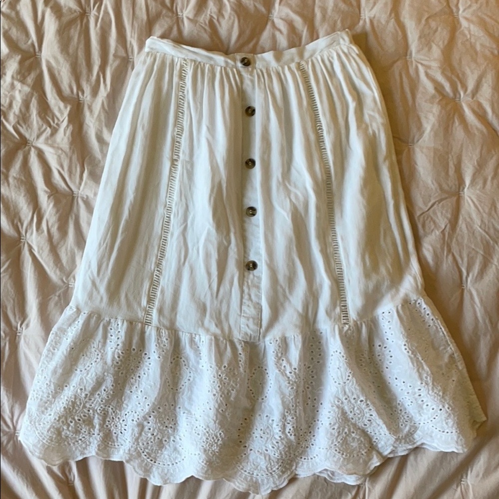 Summery white skirt